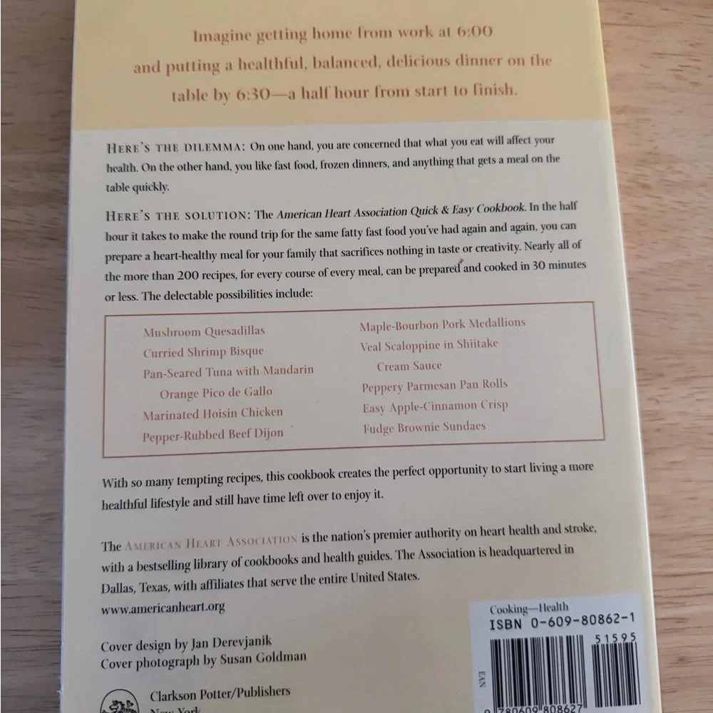 Quick & Easy Cookbook with Vibrant Cover